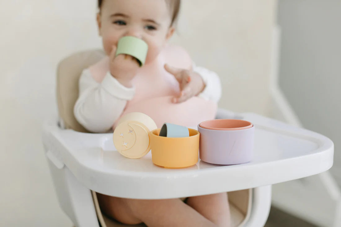 Silicone Stacking Cups - Rainbow