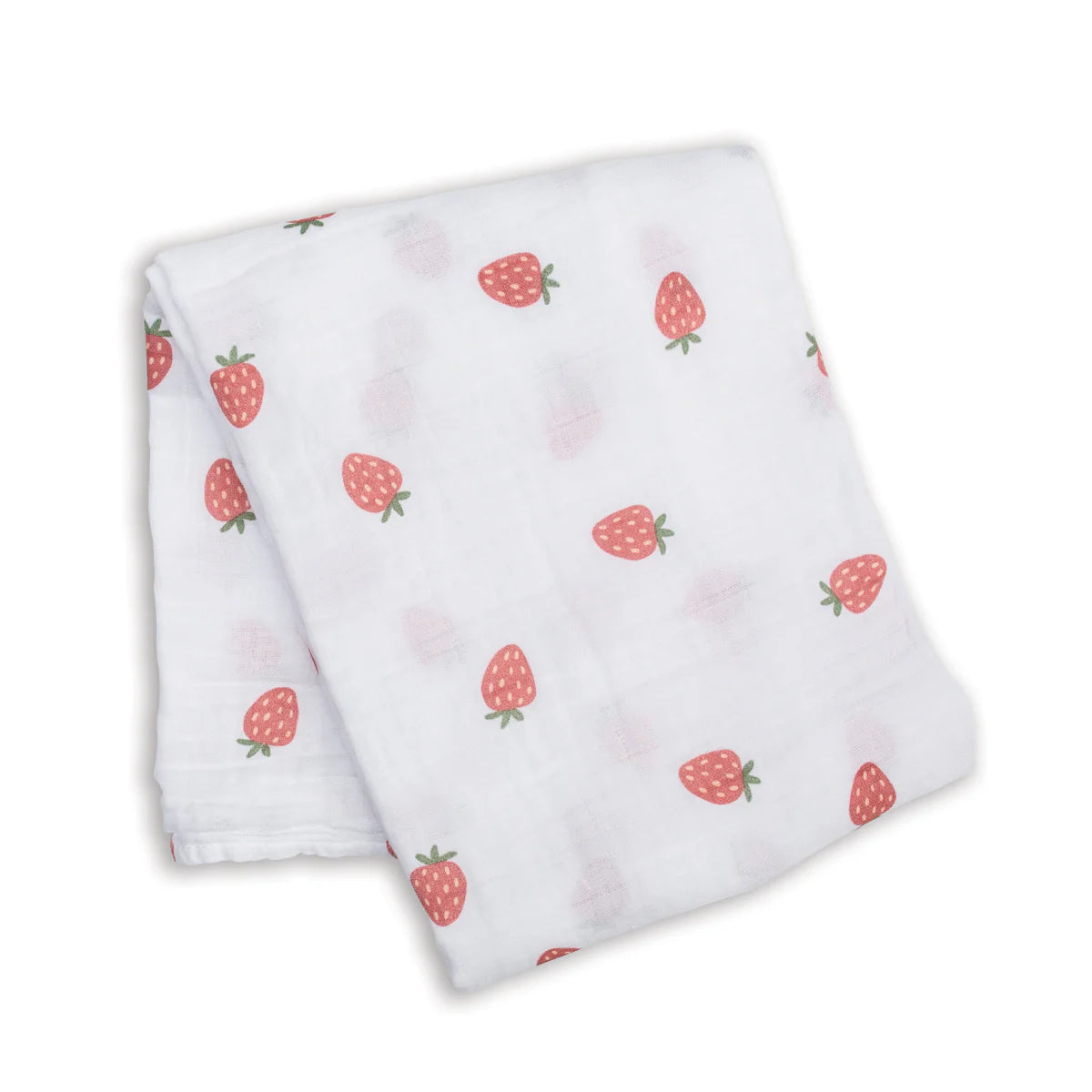 Cotton Muslin Swaddle - Strawberries