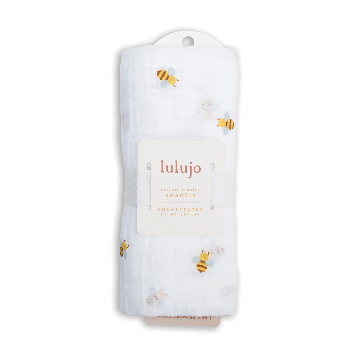 Cotton Muslin Swaddle - Bees