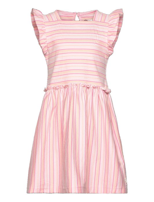 Cotton Sun Dress - Pink Stripe