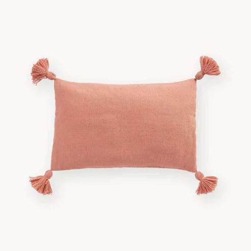 Moroccan Pillow - Solid Coral