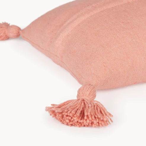 Moroccan Pillow - Solid Coral