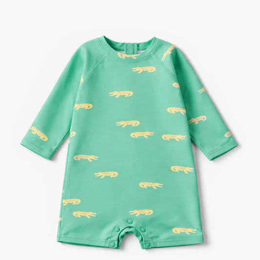Rashguard Bathing Suit - Crocodiles