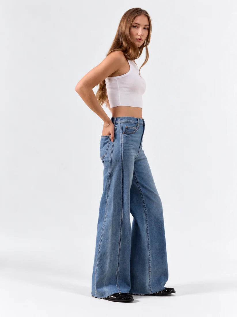 Far Out High Rise Wide Leg - Make Believe