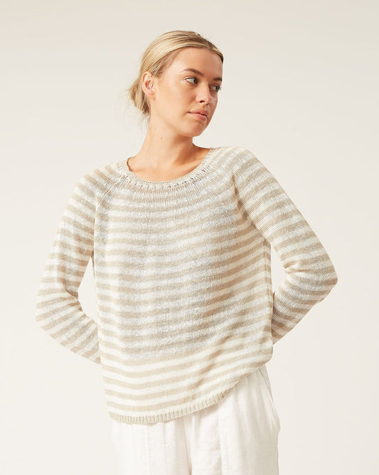 Lilou Sweater - Taupe / Ivory