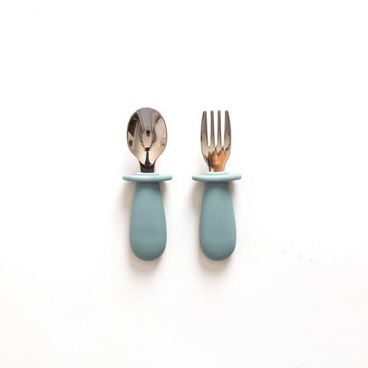 Toddler Cutlery Set - Pale Blue