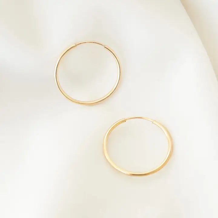 Thin Gold Hoops