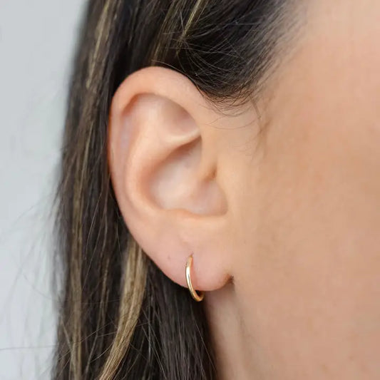 Thin Gold Hoops