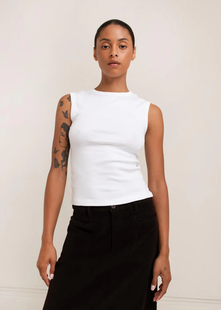 Lydia Tank - Bright White
