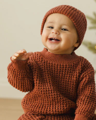 Chunky Knit Sweater - Cranberry