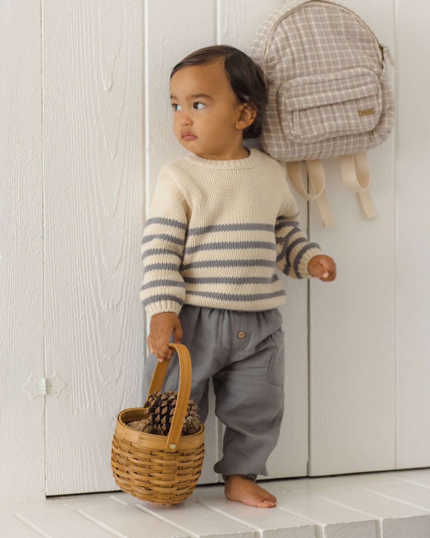 Rex Sweater - Slate Stripe