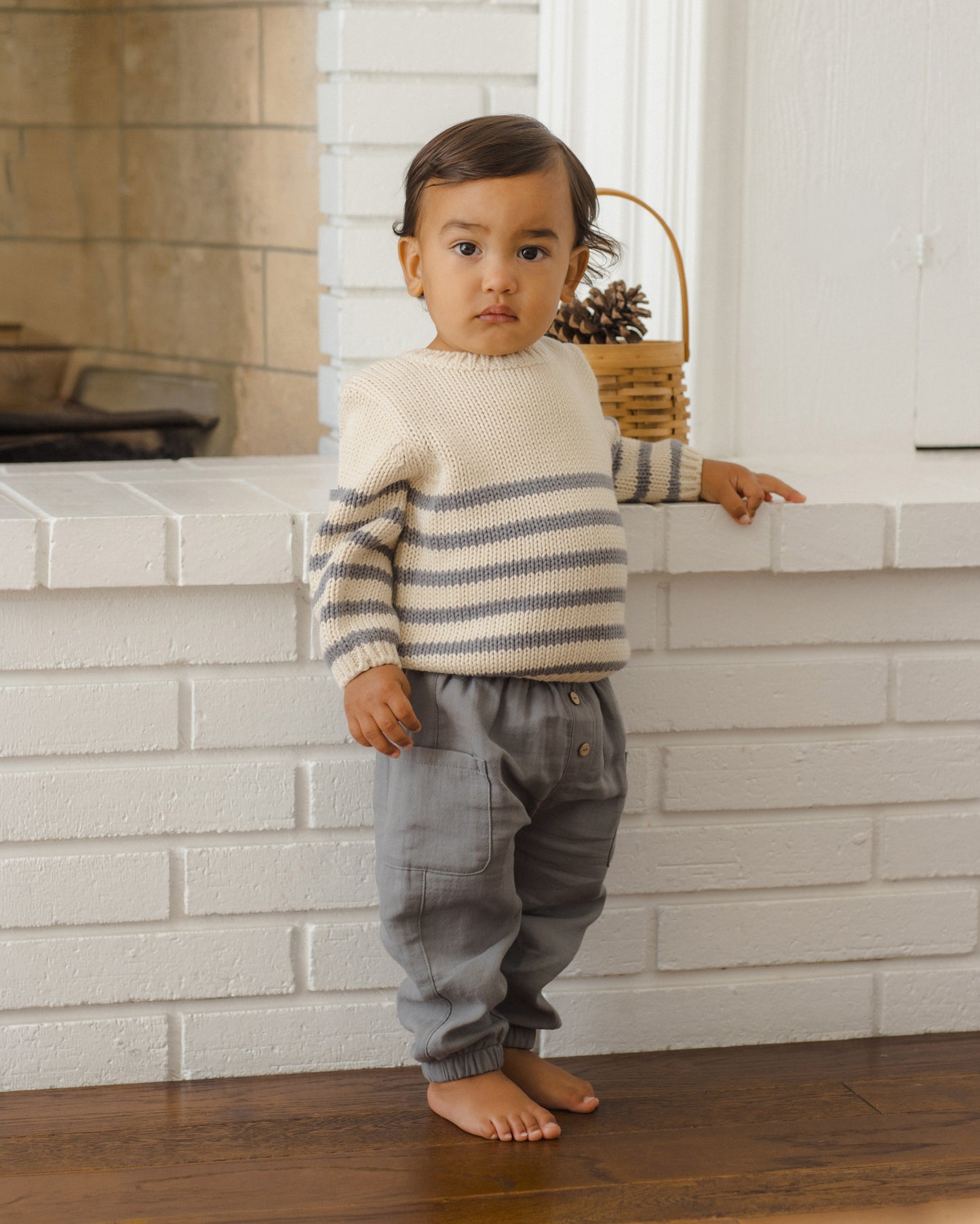 Rex Sweater - Slate Stripe