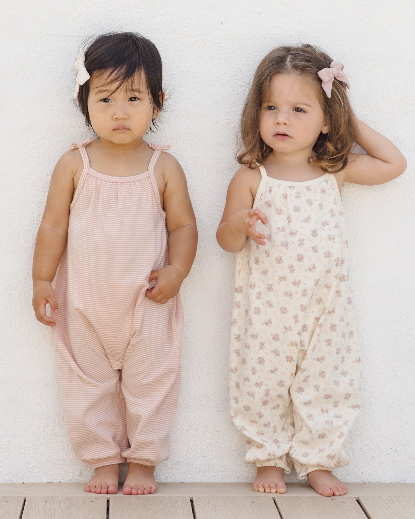 Smocked Jumpsuit - Flower Field