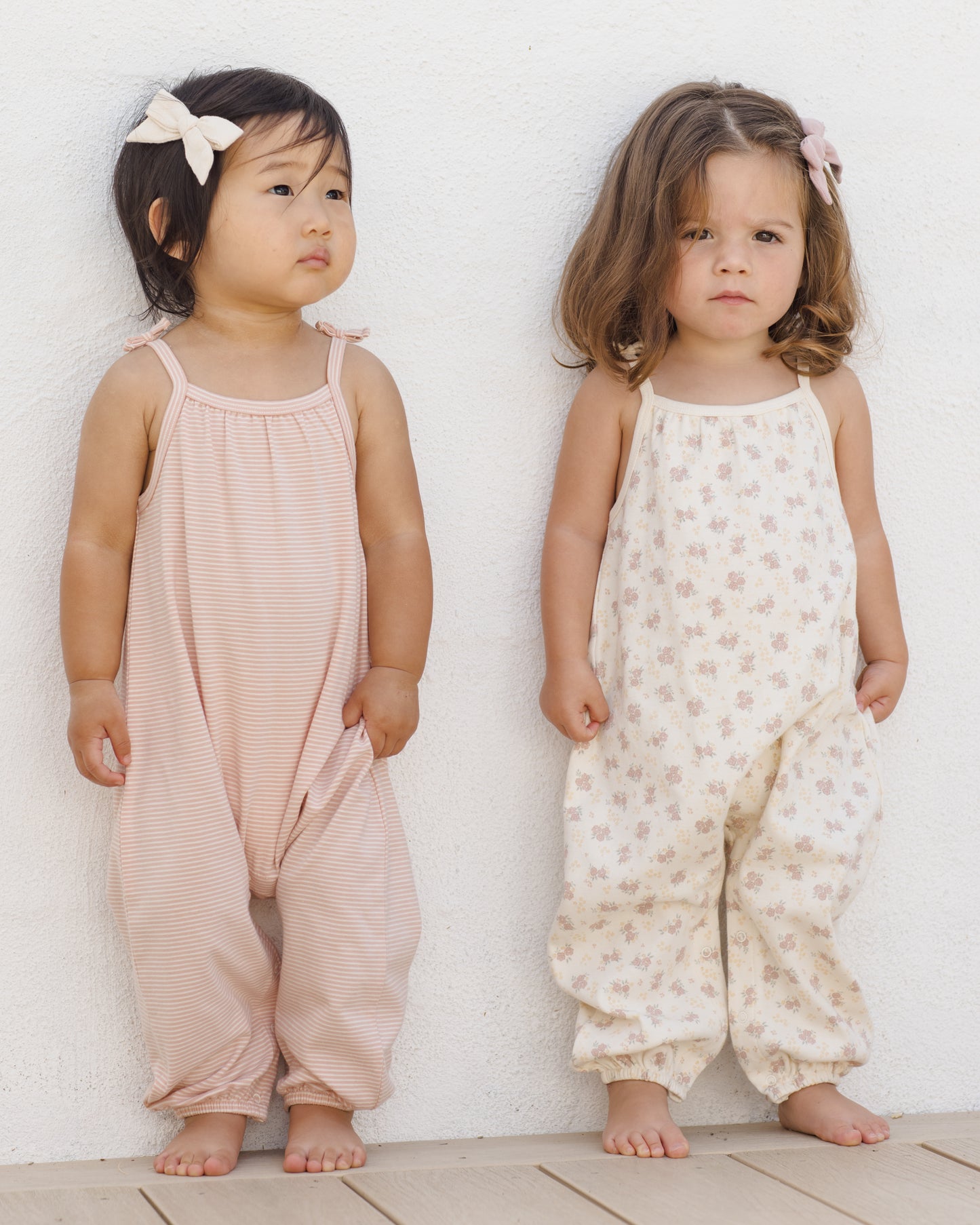 Smocked Jumpsuit - Flower Field