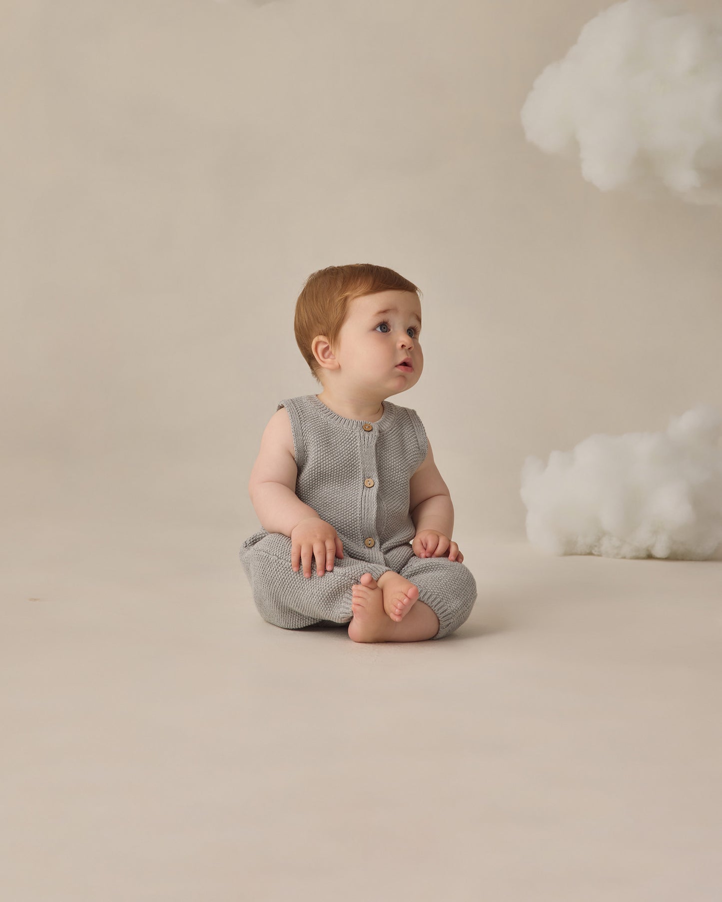 Knit Jumpsuit - Heathered Sky