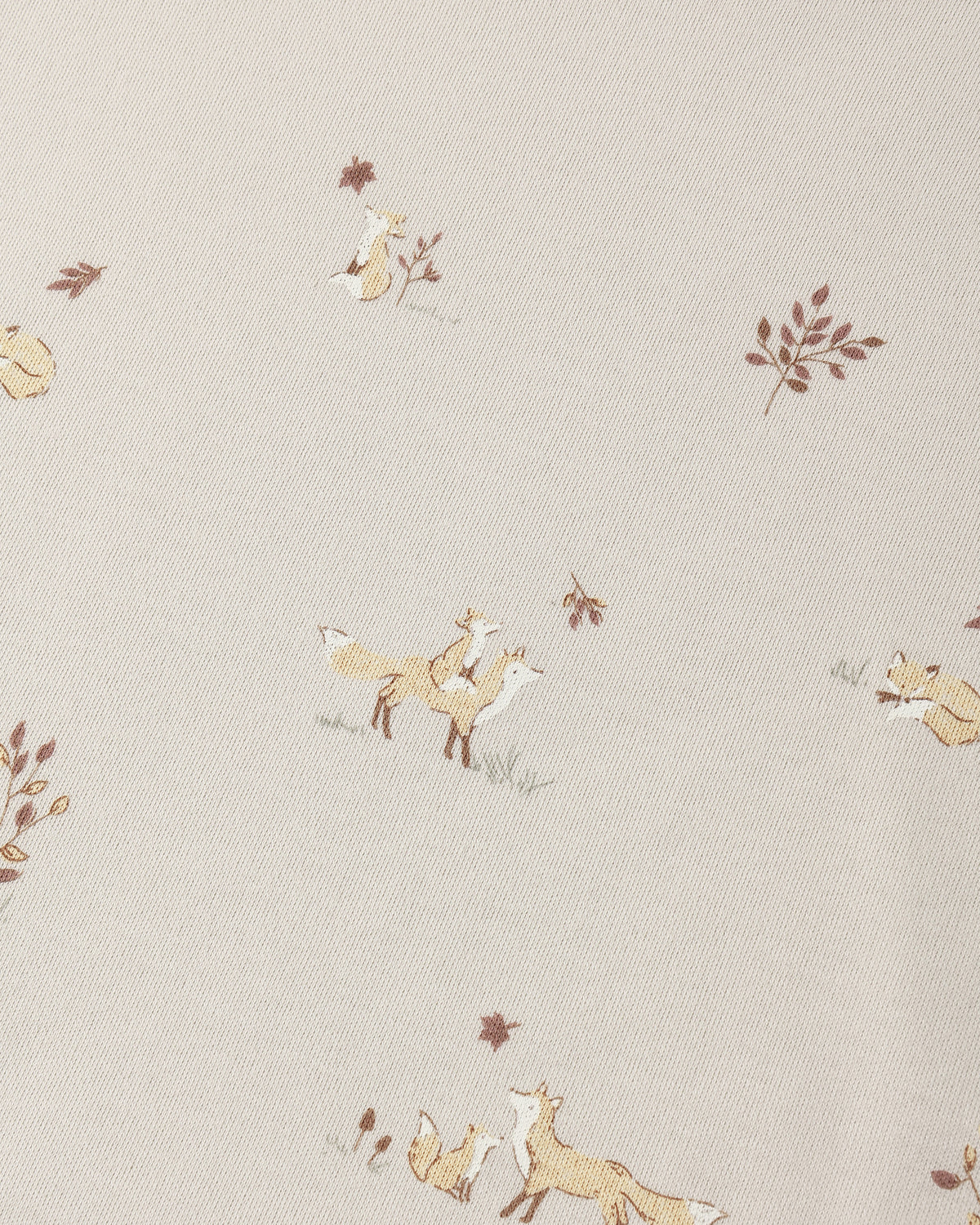 Organic Zip Footie Sleeper - Fox Land