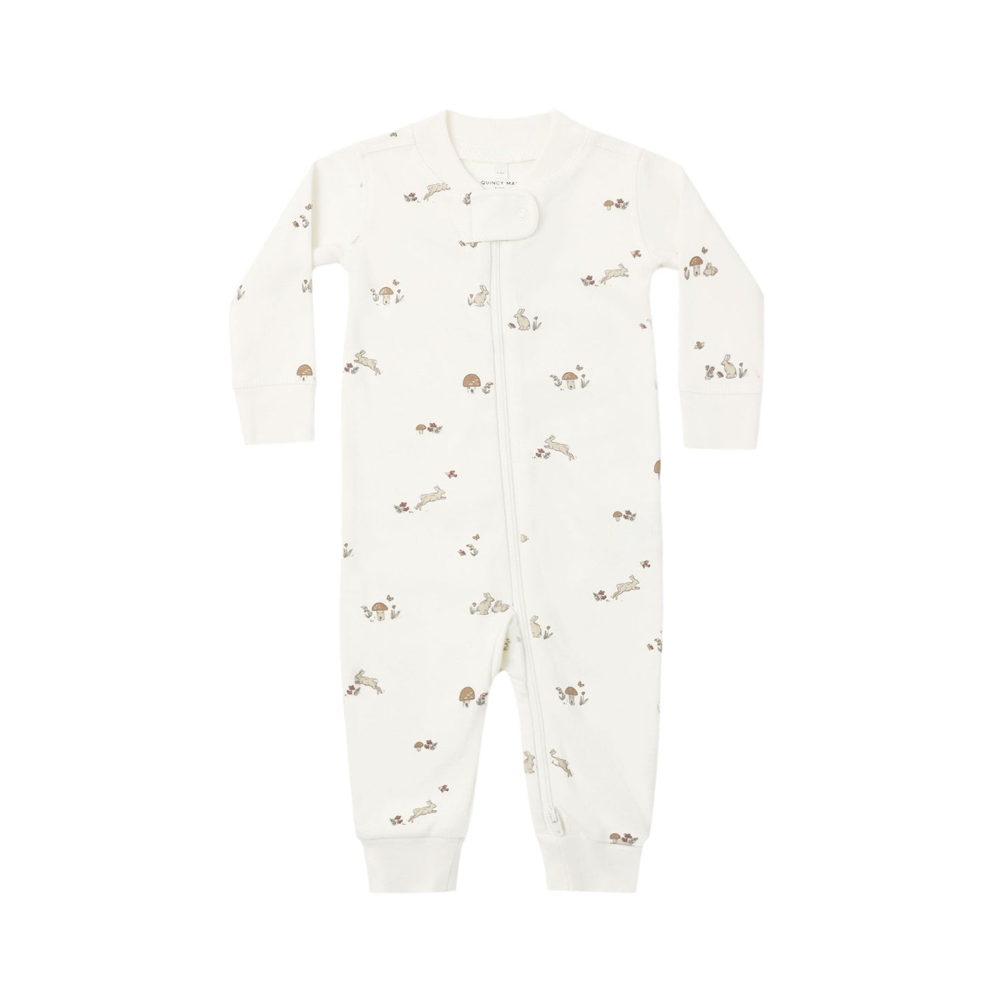 Organic Zip Sleeper - Bunnies