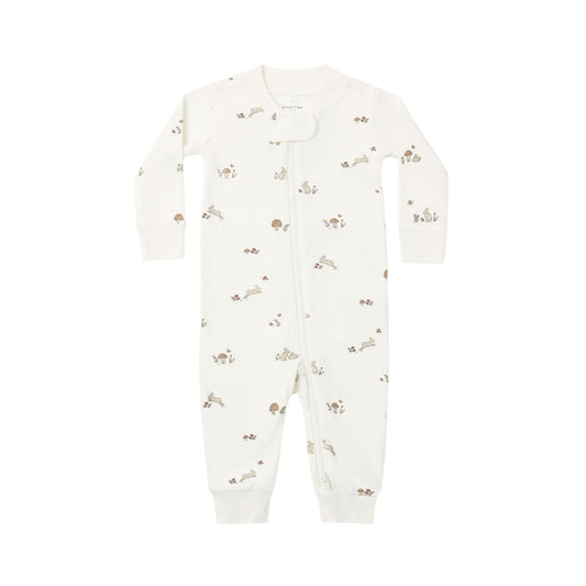 Organic Zip Sleeper - Bunnies