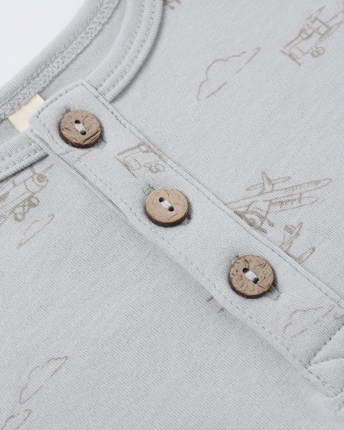 Short Sleeve Romper - Airplanes