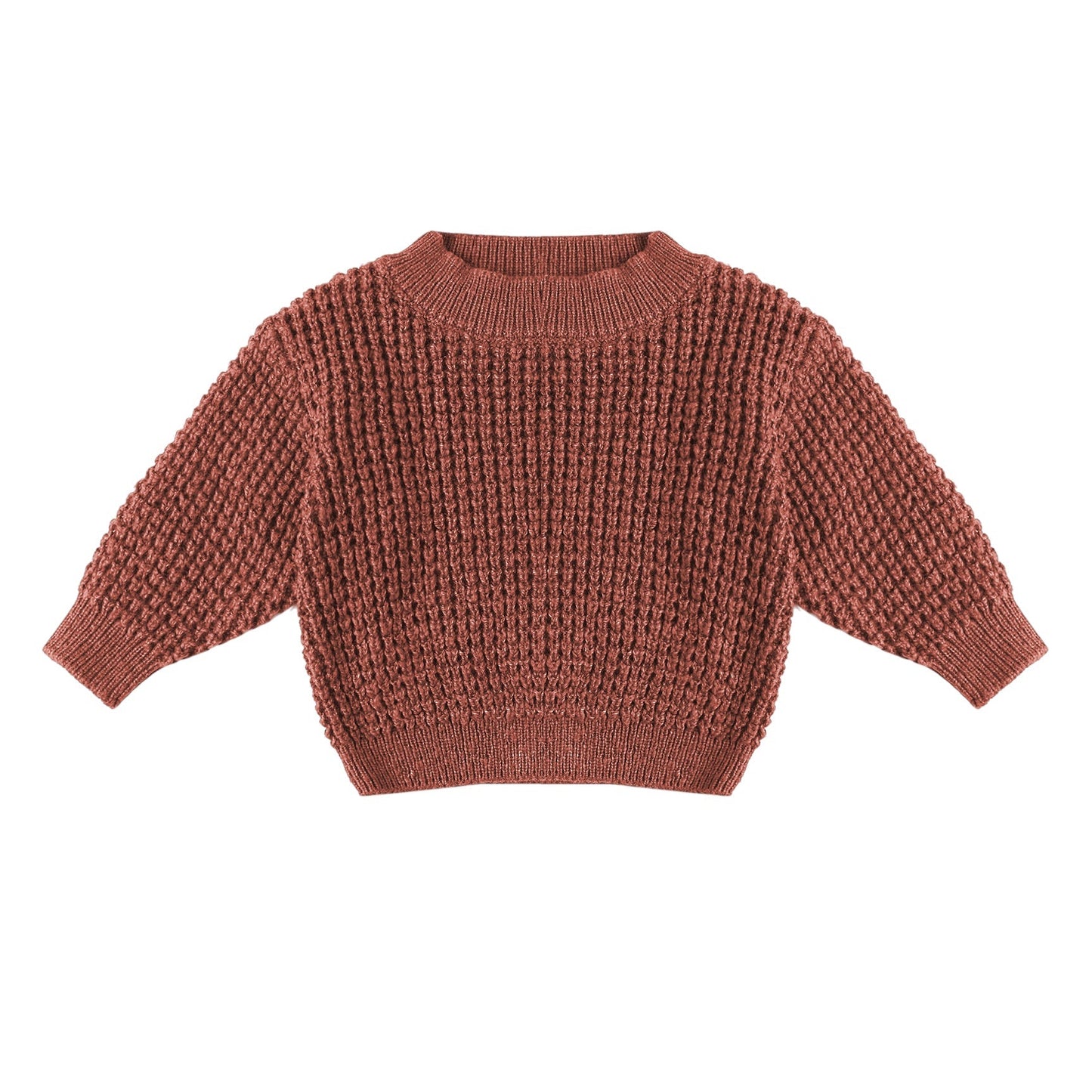 Chunky Knit Sweater - Cranberry