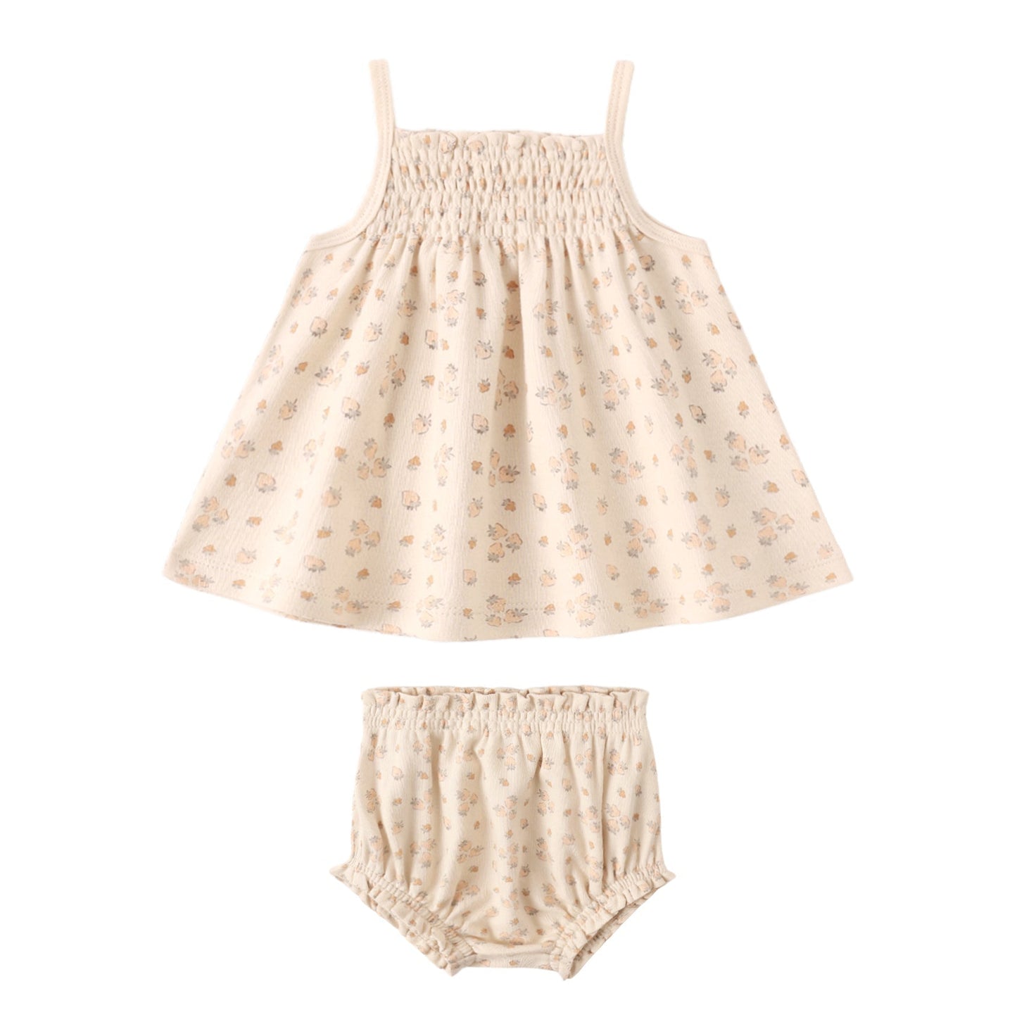 Smocked Tank & Bloomer Set - Strawberries