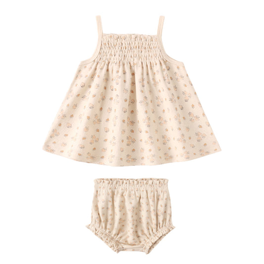 Smocked Tank & Bloomer Set - Strawberries