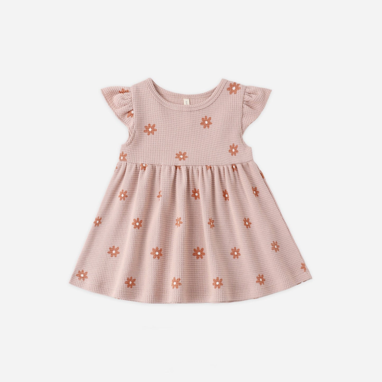Flutter Sleeve Dress - Pink Daisy
