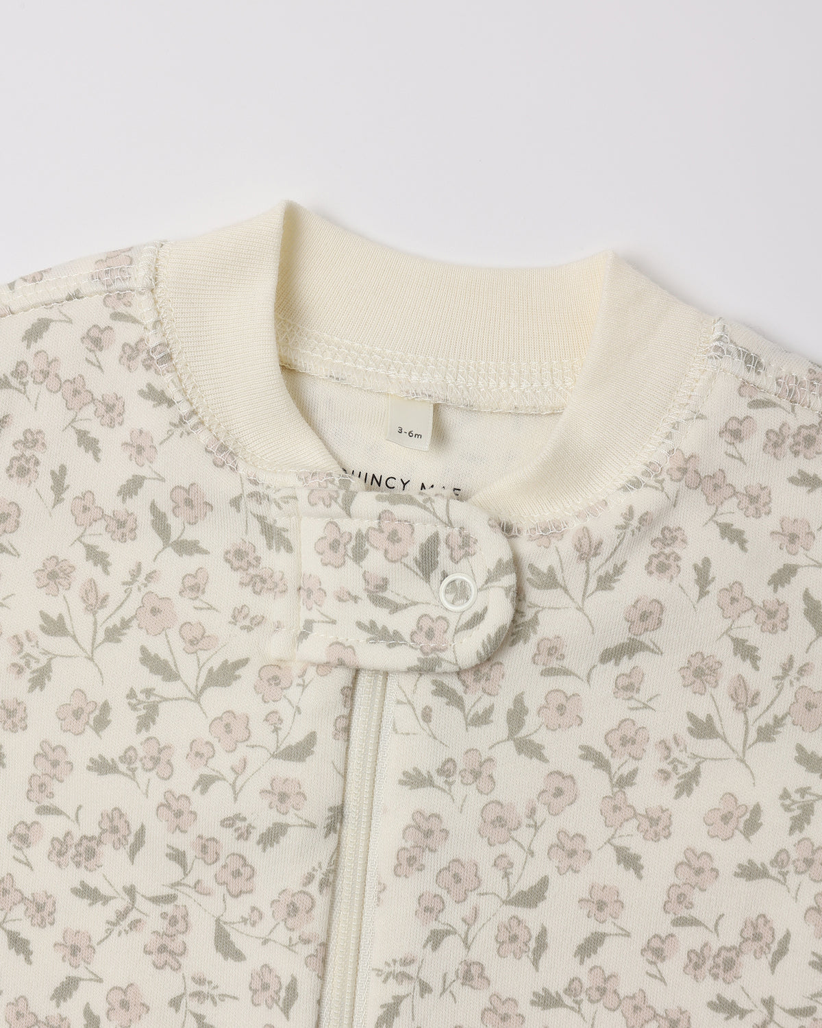 Organic Zip Footie Sleeper - Floret