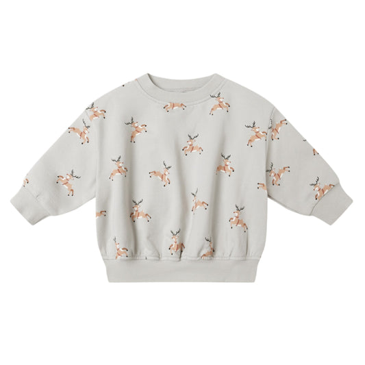 Relaxed Fleece Sweatshirt - Reindeer