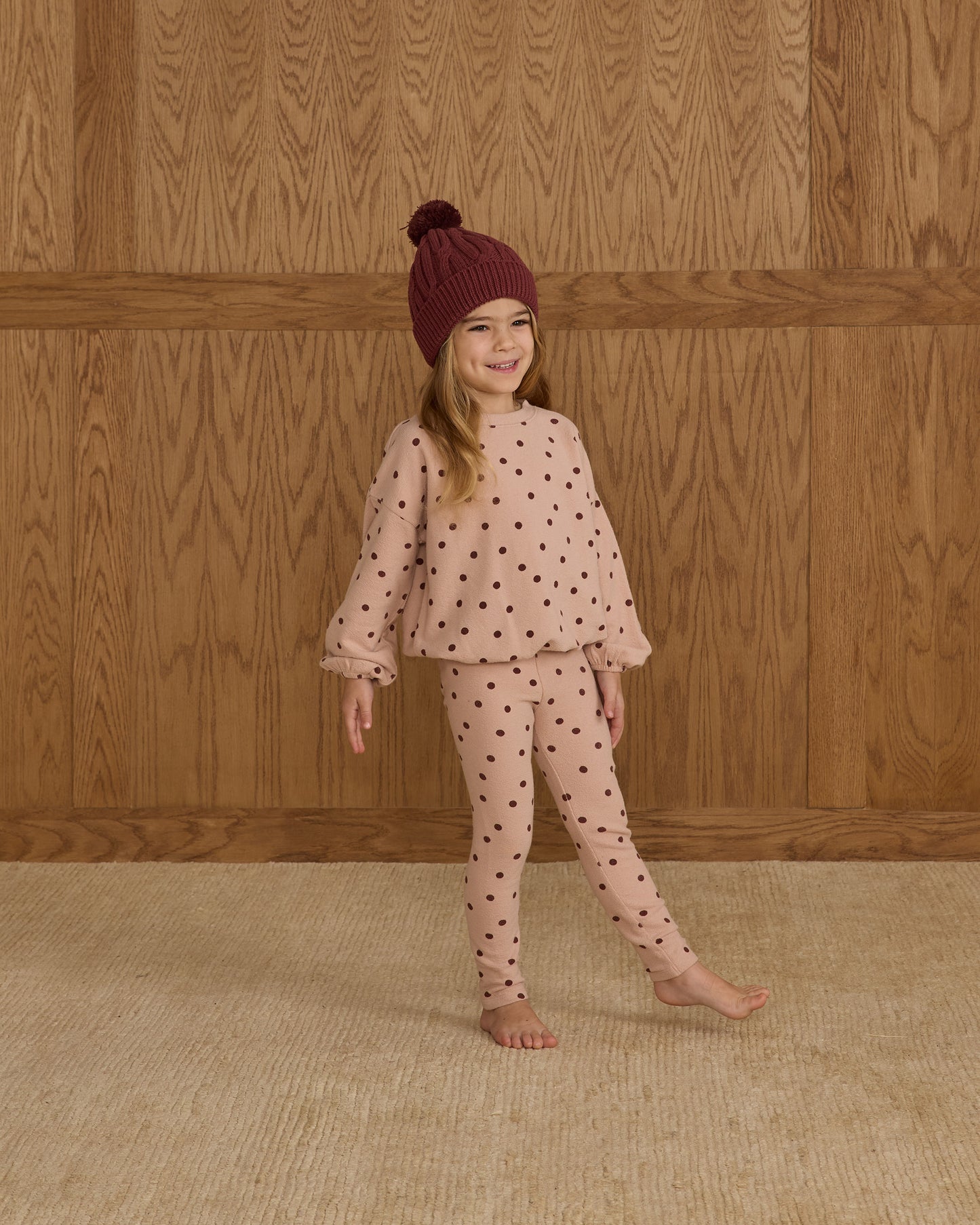 Spongey Knit Set - Polka Dot