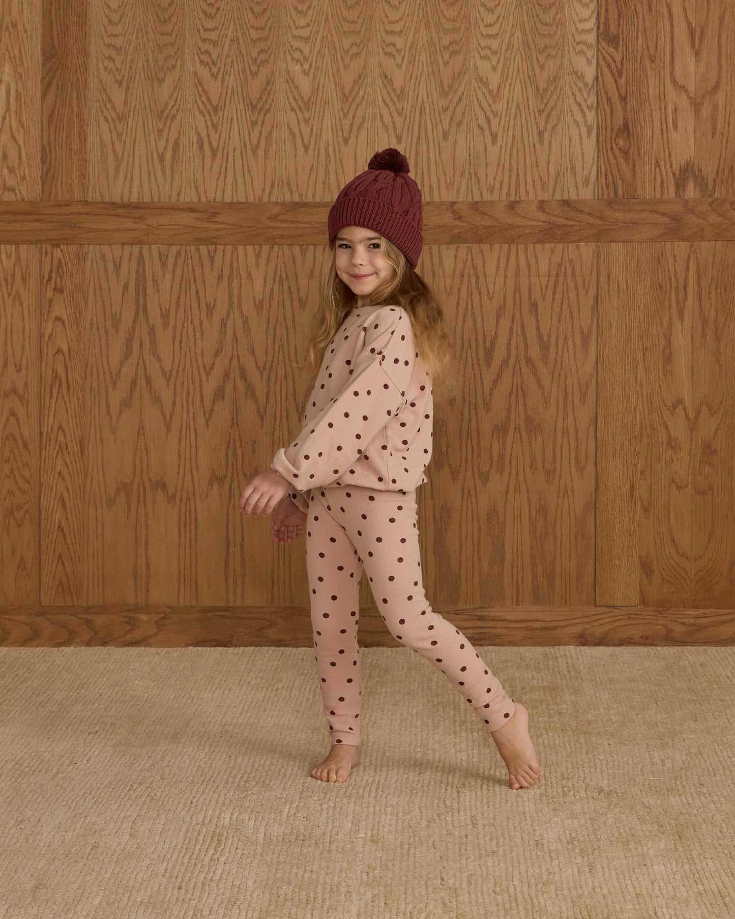 Spongey Knit Set - Polka Dot