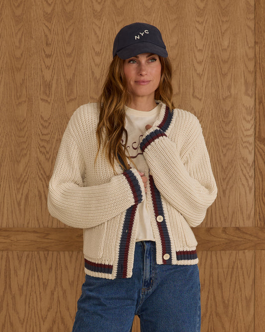 Collegiate Cardigan - Natural