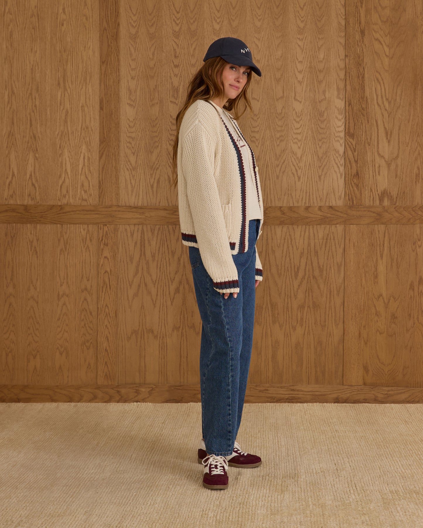 Collegiate Cardigan - Natural