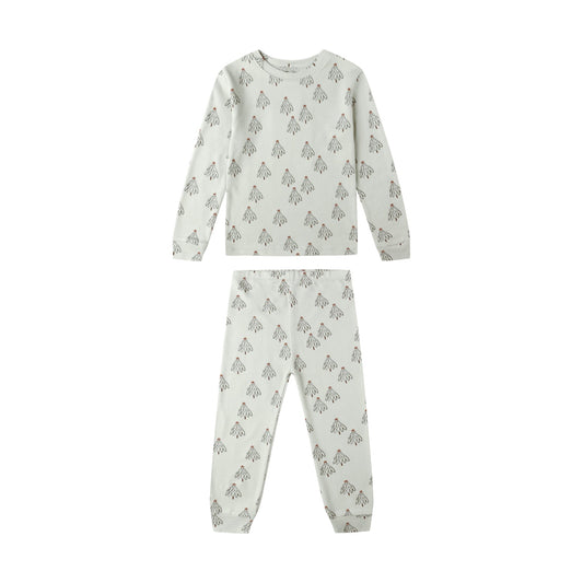 Long Sleeve Pajama Set - Trees