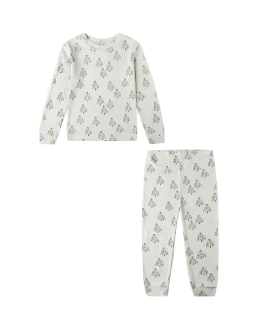 Long Sleeve Pajama Set - Trees