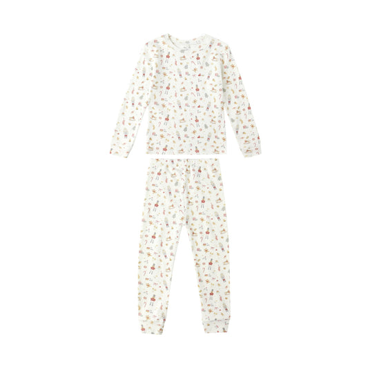 Long Sleeve Pajama Set - Festive