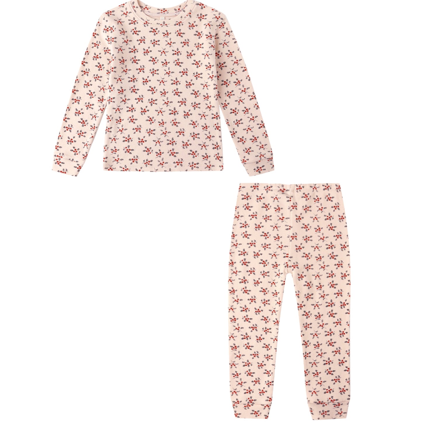 Long Sleeve Pajama Set - Holly Berry