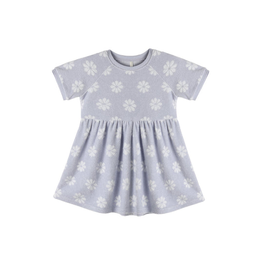 Raglan Dress - Periwinkle Daisy