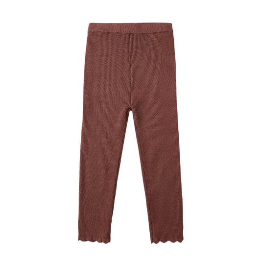 Ribbed Legging - Burgundy