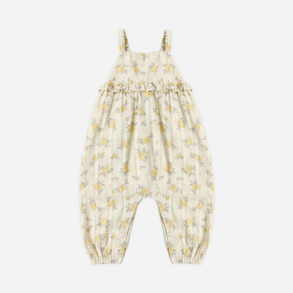 Kinsley Jumpsuit - Lemon Ditsy Flower