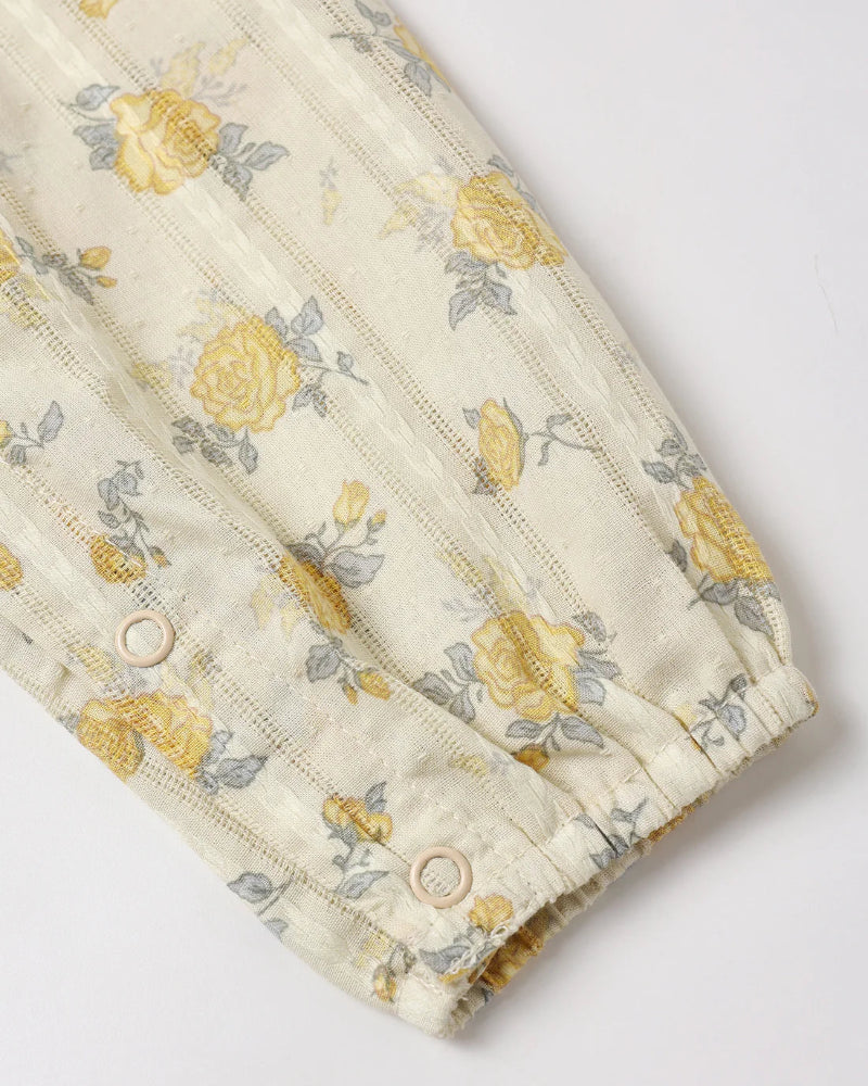 Kinsley Jumpsuit - Lemon Ditsy Flower