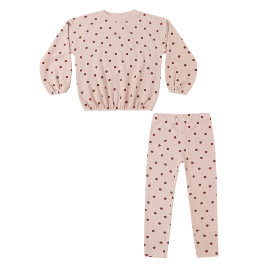 Spongey Knit Set - Polka Dot