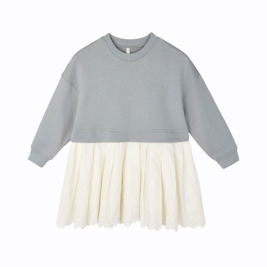 Sweatshirt Dress - Dusty Blue