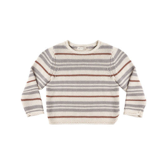 Jacques Sweater - Dusty Blue Stripe