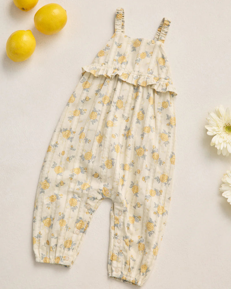 Kinsley Jumpsuit - Lemon Ditsy Flower