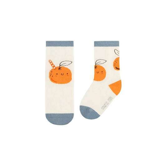 Stretchy Cotton Socks - Oranges