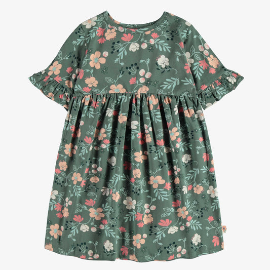 Cotton Ruffle Dress - Floral