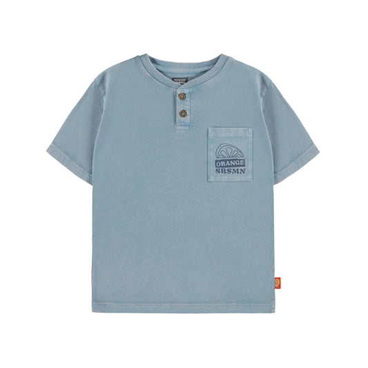 Cotton T-shirt - Washed Blue