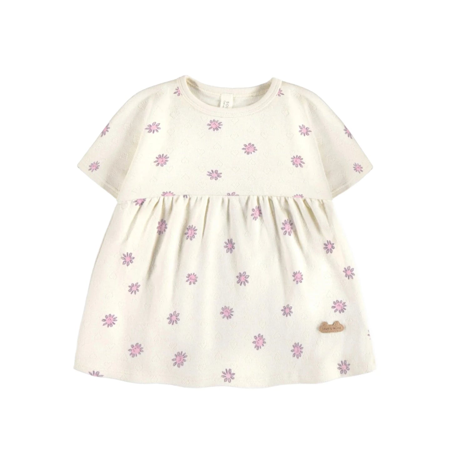Organic Cotton Baby Dress - Happy Flowers