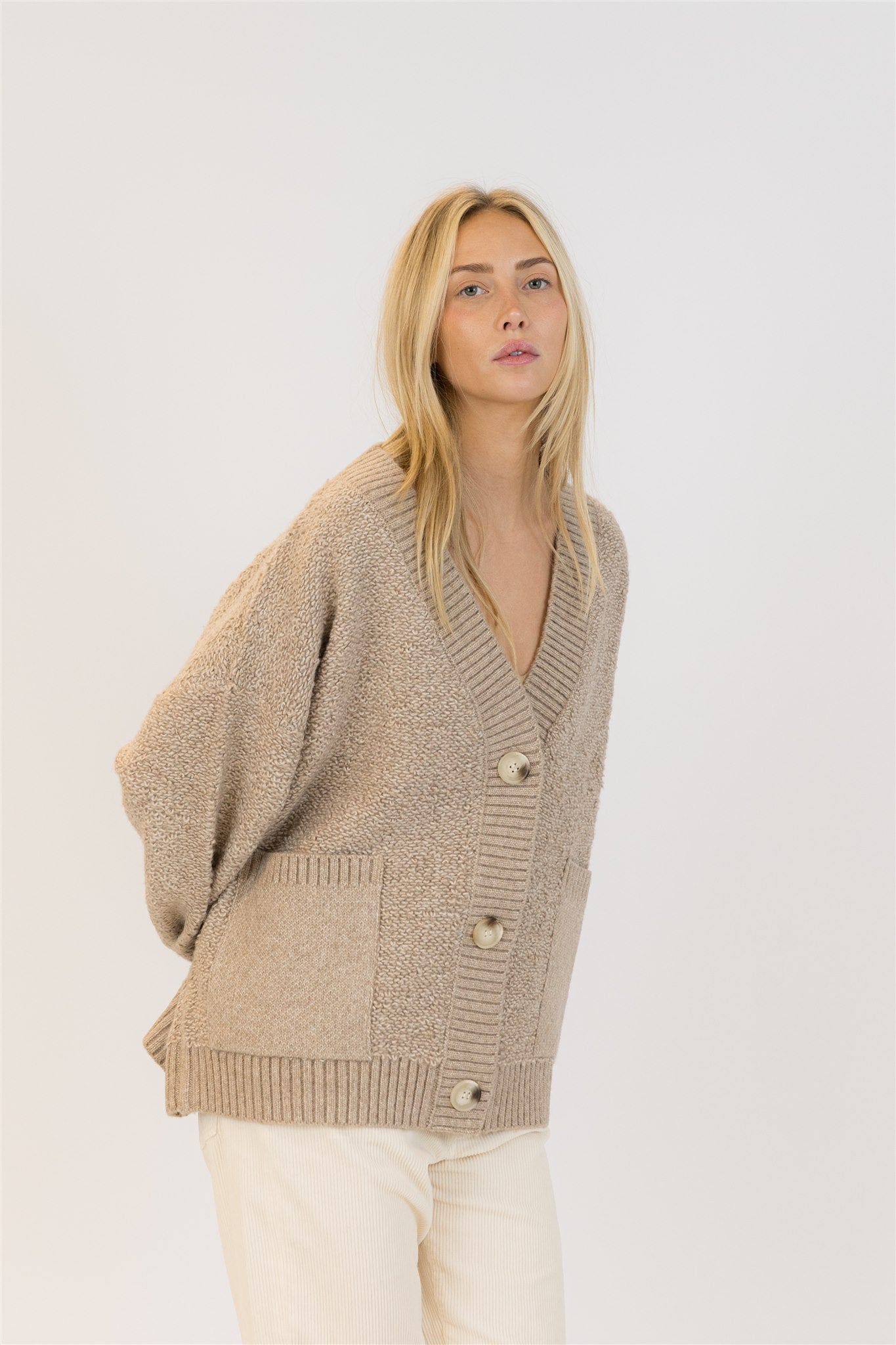 Silva Oversized Cardigan - Camel
